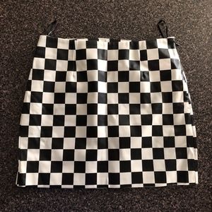 Forever 21 Skirts - Checkered Pleather Skirt - F21 Forever 21 Skirts - Checkered Pleather Skirt - F21